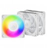 ARCTIC P12 PRO PWM PST A-RGB korpuso ventiliatoriai, 4-pin, 120mm, balti, 3vnt.
