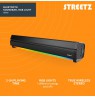 Bluetooth kolonėlė STREETZ, su RGB, micro SD / SB100-BLK / 6612035