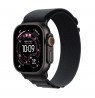 Apple Watch Ultra 3 GPS + Cellular 49mm Black Titanium Case with Black Alpine Loop - Medium