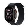 Apple Watch Ultra 3 GPS + Cellular 49mm Black Titanium Case with Black Alpine Loop - Medium
