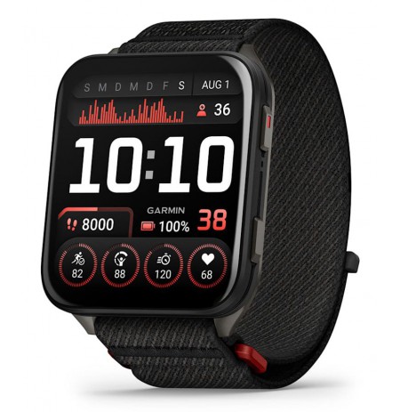 Garmin Venu X1 5.08 cm (2") AMOLED Digital 448 x 486 pixels Touchscreen Black Wi-Fi GPS (satellite)