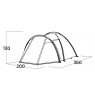Easy Camp Lomsdal 3 Green Dome/Igloo tent