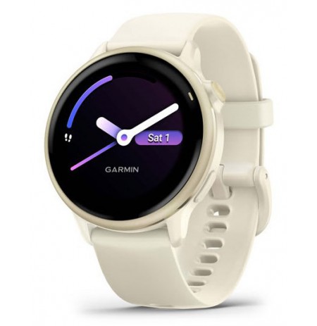 Garmin vívoactive 6 3.05 cm (1.2") AMOLED 42 mm Digital 390 x 390 pixels Touchscreen White Wi-Fi GPS (satellite)