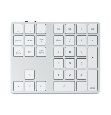 Satechi ST-XLABKS numeric keypad Universal Bluetooth Silver