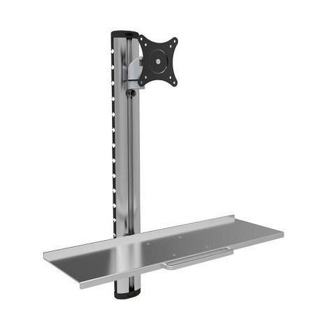 Techly ICA-PLW 01 monitor mount / stand 68.6 cm (27") Wall Silver