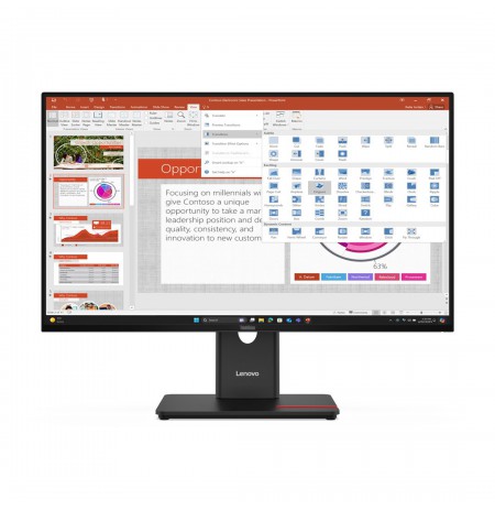 Lenovo ThinkVision T27-40 LED display 68.6 cm (27") 1920 x 1080 pixels Full HD Black