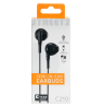 Ausinės STREETZ , 3-mygtukai, USB-C, juodos/ C210-BLK / 6612040