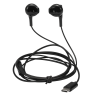 Ausinės STREETZ , 3-mygtukai, USB-C, juodos/ C210-BLK / 6612040