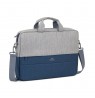 Rivacase 7532 39.6 cm (15.6") Briefcase Blue, Grey