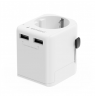 Gembird EU to Universal travel power adapter, 12W | TPA-EU2A12-01-W | 5 V