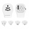 Gembird Universal travel power adapter, 20 W | TPA-1A2C20-02-W