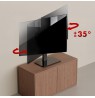 Maclean universal TV stand, for RTV cabinet, stand, max. 40kg, max. VESA 400x400, height and angle adjustment, for 32-65" TV,