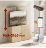 Maclean electric ceiling/floor mount, extendable, 43''-88'', VESA 600x400, max 60kg, 100-240V AC,50/60Hz