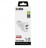 Car charger USB 2.1A TypeC 20W By SBS White