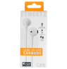 Ausinės STREETZ , 3-mygtukai, USB-C, baltos / C210-WHT/ 6612041