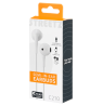 Ausinės STREETZ , 3-mygtukai, USB-C, baltos / C210-WHT/ 6612041