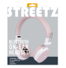 STREETZ sulankstomos ausinės „BT“ ausinės, 3,5 mm, rausvos HL-BT402