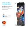 Fixed Screen protector | Apple | iPhone 17 Pro | Tempered glass | Black | Armor with Anti-dust applicator and AR layer