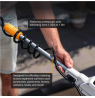Batavia B.V. 18V Twin Brush - Cordless Brushless Telescopic Power Scrubber, Without Battery and Charger | IPX7