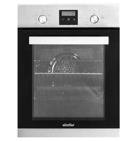 Simfer Oven 4207BERIM.1 47 L, Multifunctional, Manual, Pop-up knobs, Height 54.1 cm, Width 45 cm, Stainless steel