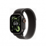 Apple Watch Ultra 3 GPS + Cellular 49mm Black Titanium Case with Black/Charcoal Trail Loop - S/M | Apple