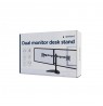 Gembird MS-D2ST-02 Monitor desk stand (rotate, tilt, swivel), 13”-32”, black