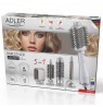 Adler 5-in-1 Curling Iron-Dryer | AD 2027 | Number of heating levels 2 | 1200 W | White/Champagne