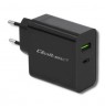 Qoltec 51717 Charger | 42W | 5-20V | 2.25-3A | USB type C PD | USB | Black