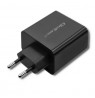 Qoltec 51717 Charger | 42W | 5-20V | 2.25-3A | USB type C PD | USB | Black