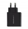 Qoltec 51717 Charger | 42W | 5-20V | 2.25-3A | USB type C PD | USB | Black