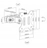 Maclean MC-983 LED LCD Monitor Pole Mount Bracket 8kg Holder Pipe Tube Diameter 28-60mm 17-32'' Screen