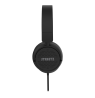 H110 ausinės STREETZ, sulankstomos, su garso reguliavimu, 3,5 mm, juodos / H110-BLK / 6612119