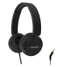 H110 ausinės STREETZ, sulankstomos, su garso reguliavimu, 3,5 mm, juodos / H110-BLK / 6612119