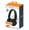 H110 ausinės STREETZ, sulankstomos, su garso reguliavimu, 3,5 mm, juodos / H110-BLK / 6612119