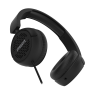 H110 ausinės STREETZ, sulankstomos, su garso reguliavimu, 3,5 mm, juodos / H110-BLK / 6612119