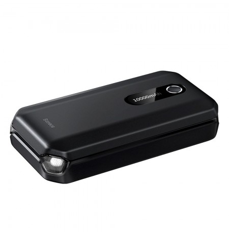 Baseus BS-CH001 - starting device, booster 10000 mAh 12V (1000 A / 500 A) + crocodile clips (black)