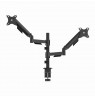 Gembird MA-DA2P-02 Adjustable desk 2-display mounting arm, 17”-32”, black