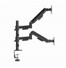 Gembird MA-DA2P-02 Adjustable desk 2-display mounting arm, 17”-32”, black
