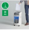 Leitz IQ OptiMax Home Office 225 Micro Cut Paper Shredder Security P5 15L - White