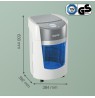 Leitz IQ OptiMax Small Office 350 Micro Cut Paper Shredder Security P5 22L - White