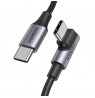Ugreen US334 70643 USB-C (angled) / USB-C (straight) 100W PD 1m cable - black