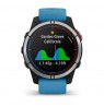 Garmin quatix 7 3.3 cm (1.3") MIP 47 mm Digital 260 x 260 pixels Touchscreen Blue Wi-Fi GPS (satellite)