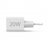 Hama 00201991 Fast Charger 1x USB-C 1x USB-A, Mini Charger, PD, 20W, White