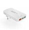 Hama 00201976 Flat Charger 220V With 2xUSB-C/USB-A  65W White