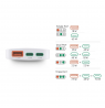 Hama 00201976 Flat Charger 220V With 2xUSB-C/USB-A  65W White