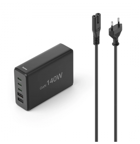 Hama 00201978 Charging Station With 3xUSB-C/2xUSB-A 140 W Black