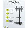 Goobay Floor stand | TV Floor Stand Basic, Size L | Swivel | 37-70 " | Maximum weight (capacity) 40 kg | Black