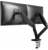 Goobay Desk Mount | Double Monitor Mount with Gas Spring | Swivel