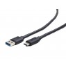 Cable GEMBIRD CCP-USB3-AMCM-6 (USB 3.0 M - USB type C M, 1,8m, black color)
