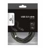 Cable GEMBIRD CCP-USB3-AMCM-6 (USB 3.0 M - USB type C M, 1,8m, black color)